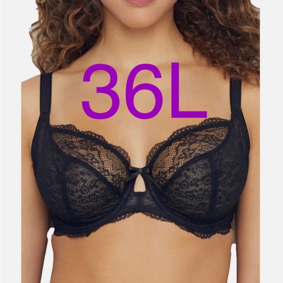 Freya AA1012 Underwire Unlined Lace Sheer T-shirt Bra US Size 38I UK (36L USA) - Picture 1 of 3